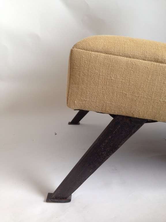 Mid-20th Century Architectural French Slipper Chair