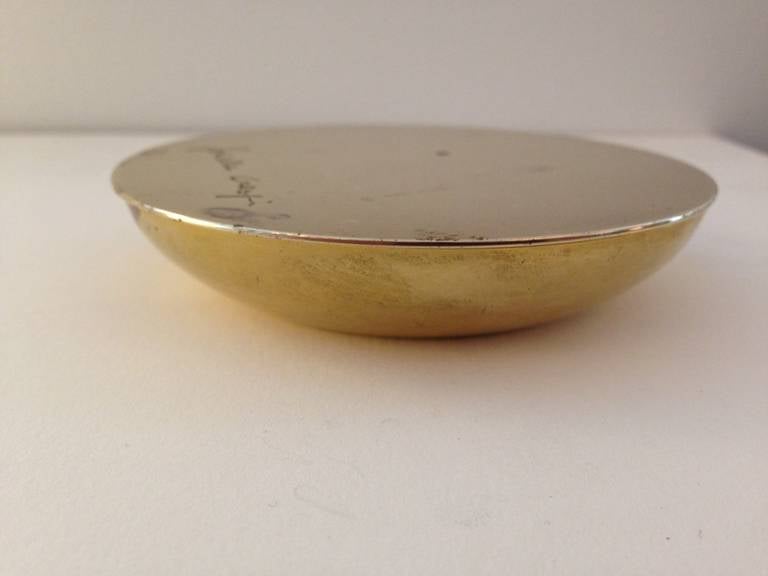 Gabriella Crespi Signed Swivel Lid Bowl In Excellent Condition In East Hampton, NY