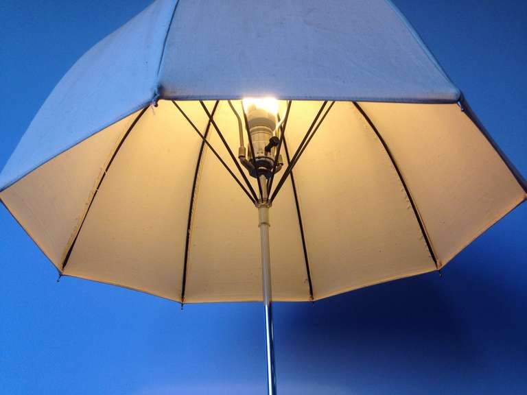 duck with umbrella lamp