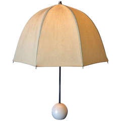 Vintage Kovacs Whimsical Canvas Umbrella Table Lamp