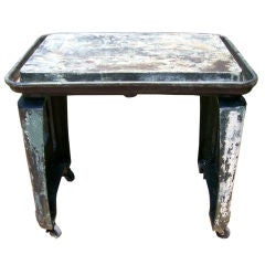 A Heavy Iron Industrial ( BAR) Table on Casters