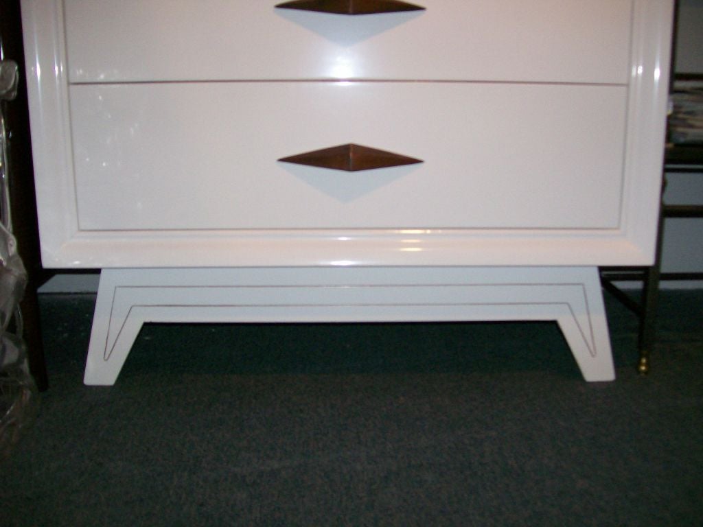 Deco Era Tall Boy Chest of Drawers