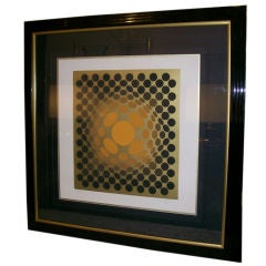 Victor Vasarely SIGNED and Numbered Silk Screen Lithograph