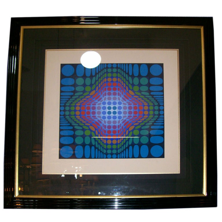 Post-Modern Victor Vasarely Signed and Numbered Silk Screen Lithograph