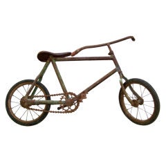 A Turn of the Century Child's Rustic Bicycle Wall Sculpture