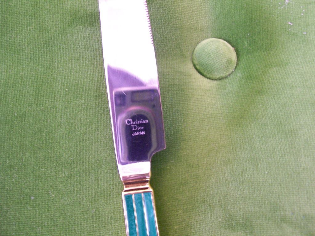 A Rare Christian Dior Cutlery Set (Each Signed) 1