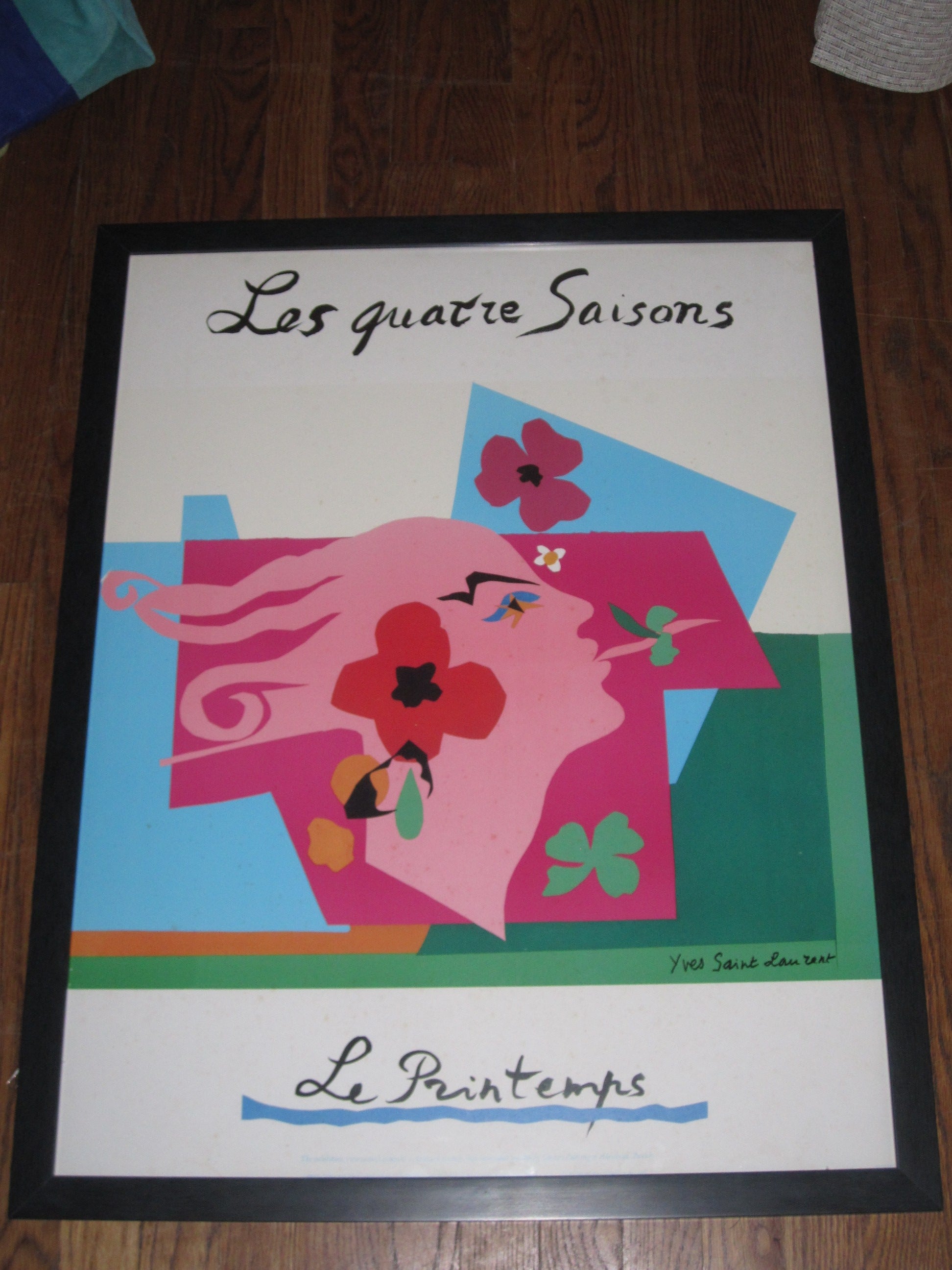 "Le Printemps" Framed Poster by Yves Saint Laurent