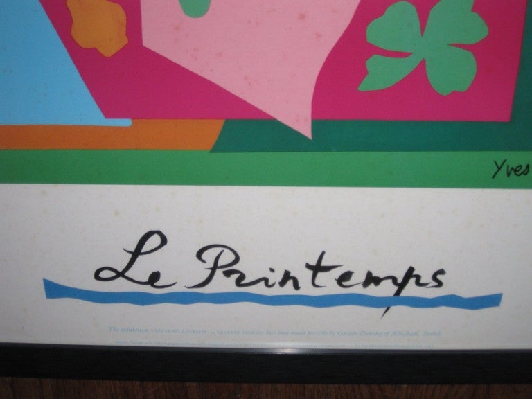 Le Printemps, one of four off set lithographs  