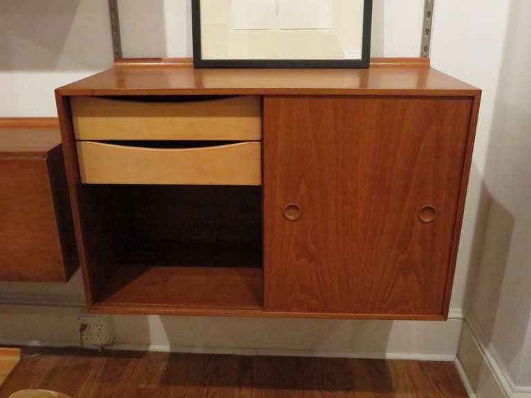 Modular Storage / Desk Wall Unit by Finn Juhl For Baker at 1stDibs