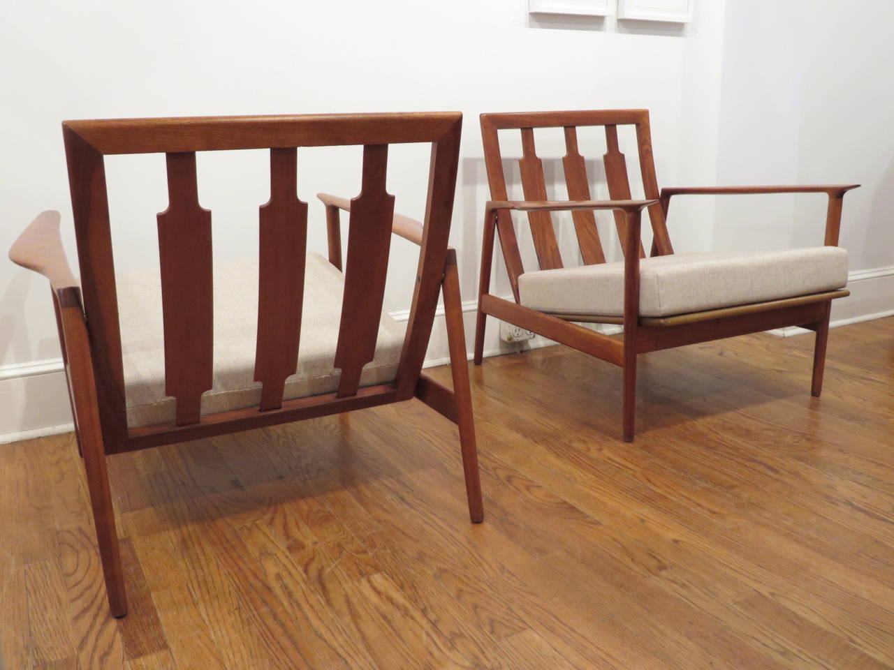 Mid-20th Century Pair of Danish Armchairs by Ib Kofod Larsen