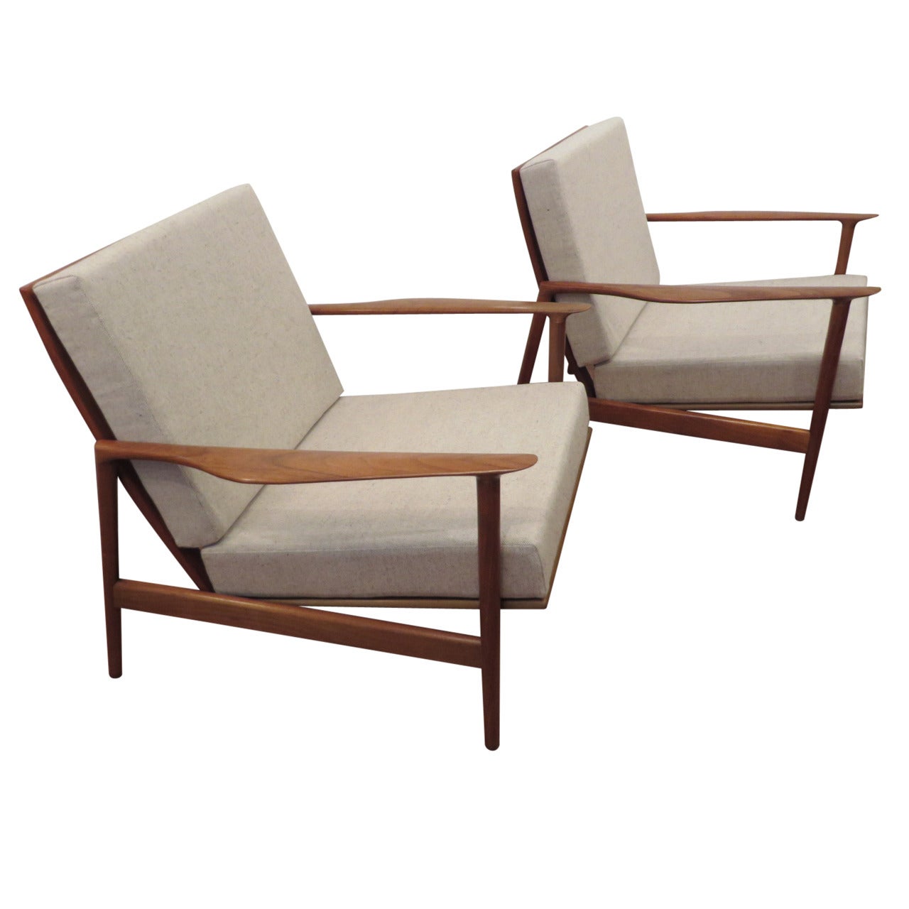 Pair of Danish Armchairs by Ib Kofod Larsen