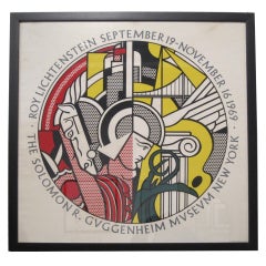 Silkscreen For 1969 Guggenheim Exhibition by Roy Lichtenstein