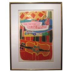 Lithograph by Roger Bezombes  (1913 - 1994)