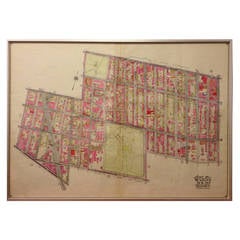 Antique Rare 1916 Map of Fort Greene Brooklyn