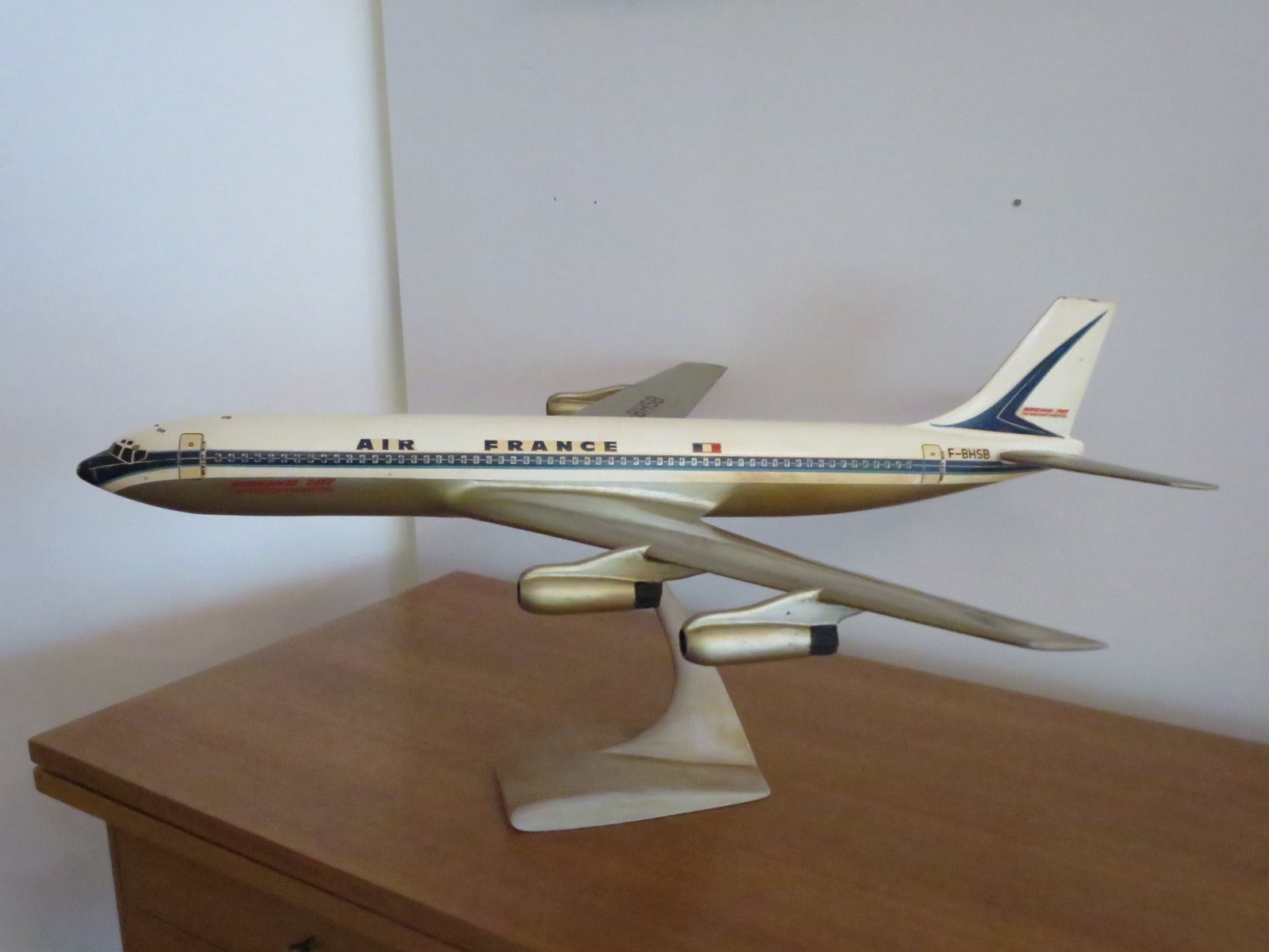 1960's Air France Boeing 707 Desk Model