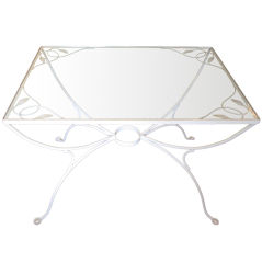 Vintage Wrought Iron  Dining Table by Salterini