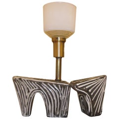 Sculptural  Bitossi Style Lamp