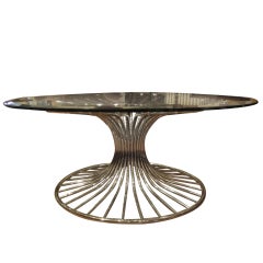 Sculptural Coffee Table in the Style of Warren Platner