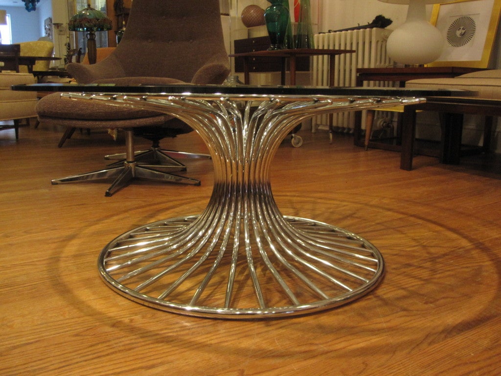 Late 20th Century Sculptural Coffee Table in the Style of Warren Platner
