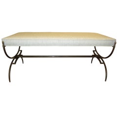 Italian Bench with Brass Legs Italian Bench with Brass Legs