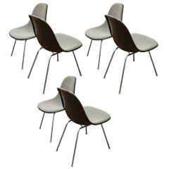 Set of Six Eames Shell Chairs For Herman Miller