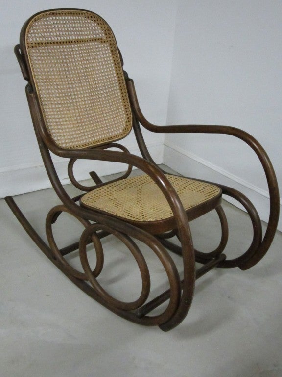 Austrian Bentwood Rocking Chair by Thonet