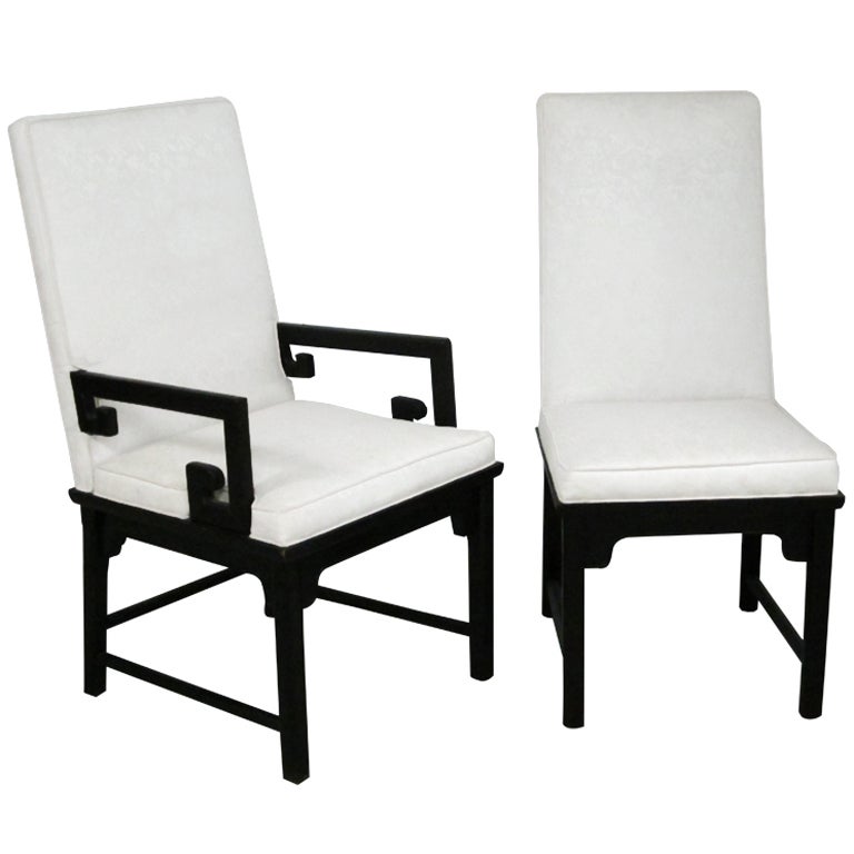 Set of Six Dining Chairs in the Manner of James Mont