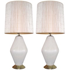 Vintage Pair of Table  Lamps by Gerald Thurston for Lightolier
