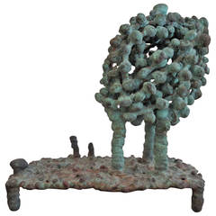Klaus Ihlenfeld Bronze Sculpture, Abstract Plant Form