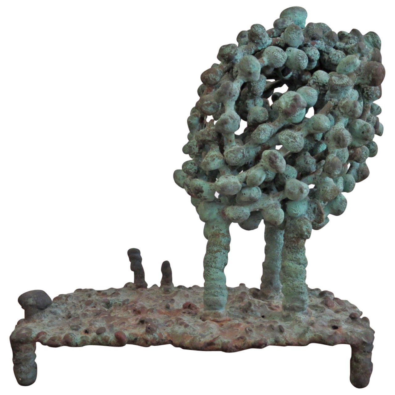 Klaus Ihlenfeld Bronze Sculpture, Abstract Plant Form For Sale