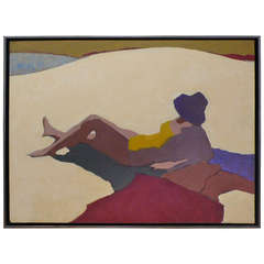 Painting of a Woman Relaxing by Mimi Korach