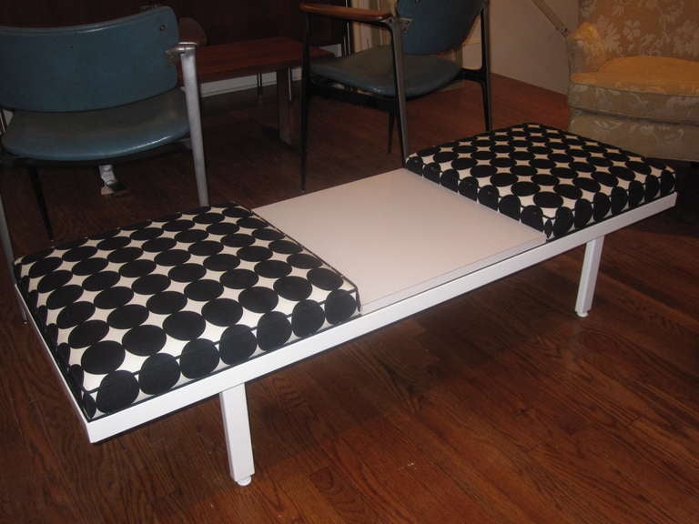 American George Nelson Steel Frame Bench