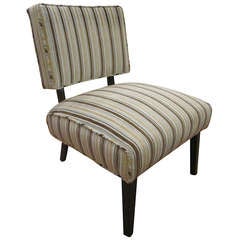 Klismos Style Slipper Chair in The Manner of Billy Haines