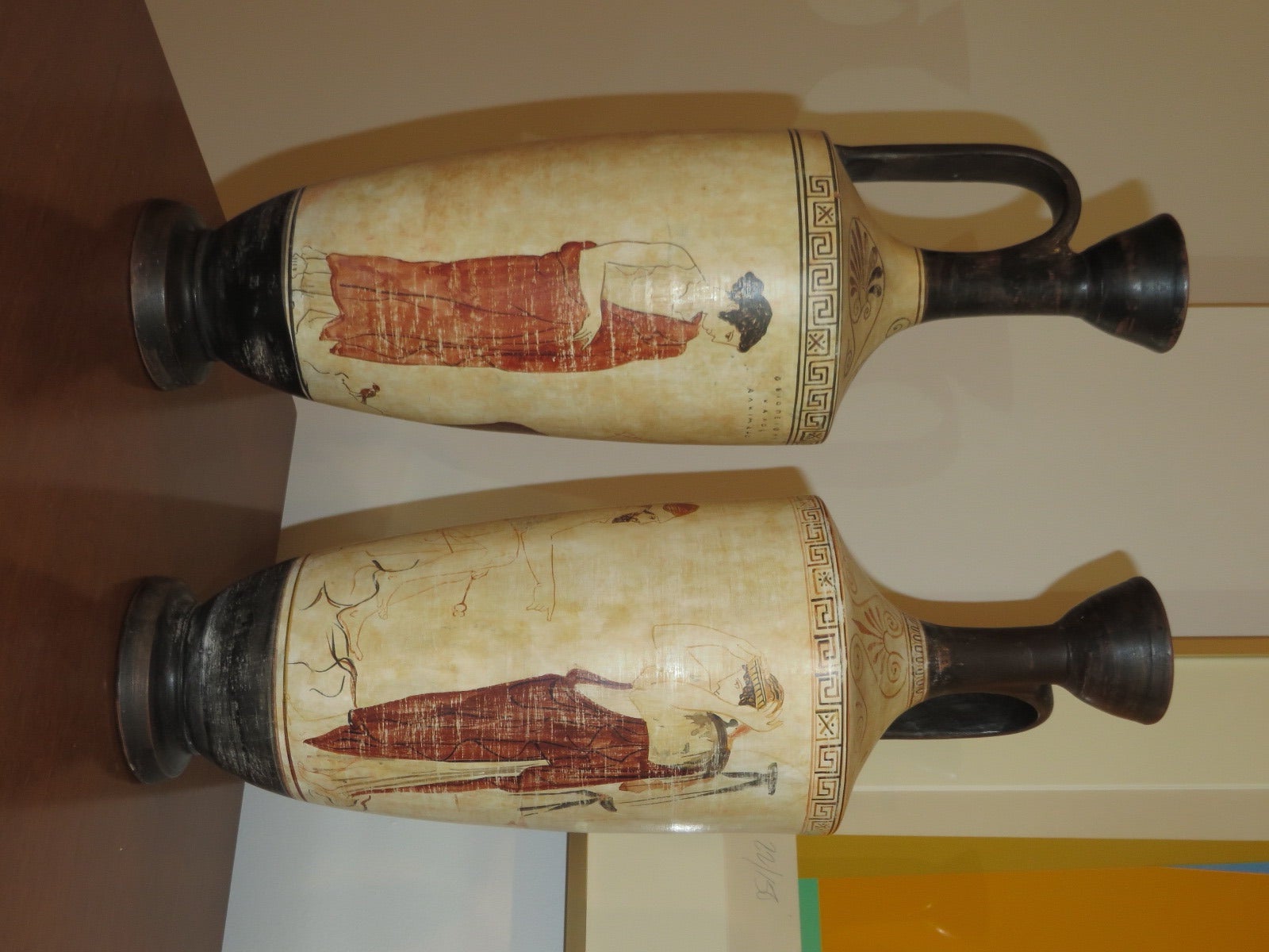 Pair of Ceramic Pitchers by A. Tsakirakis 1