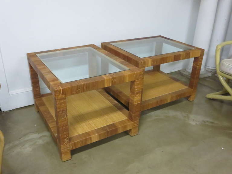 American Pair of Bielecky Side Tables