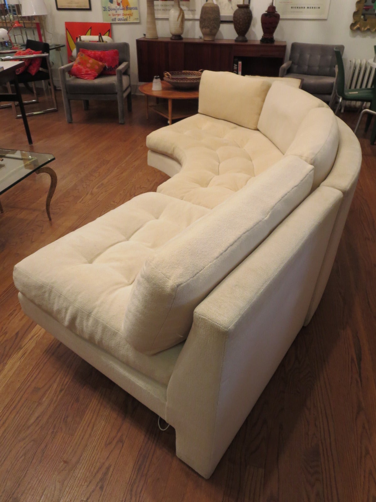 Omnibus Sectional Sofa by Vladimir Kagan In Good Condition In Tarrytown, NY