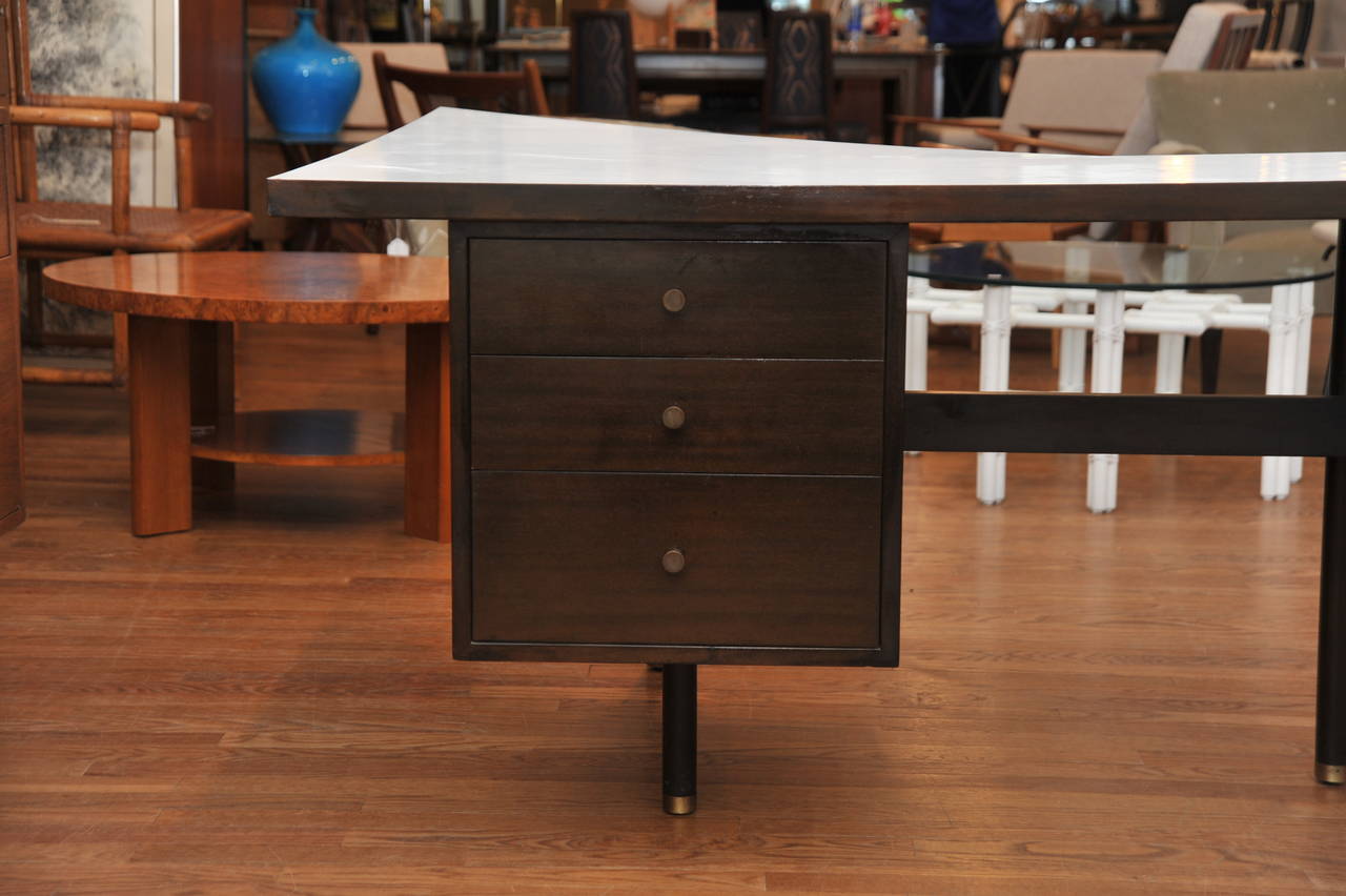 Mid-20th Century Rare Large Desk Designed by Harvey Probber
