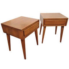 Pair of End Tables/Night Stands by Russel Wright for Conant Ball