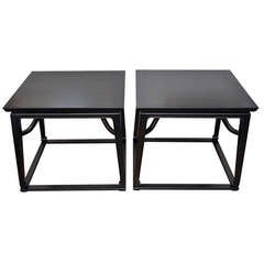 Pair of End Tables or Night Stands by Michael Taylor for Baker