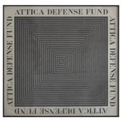 Frank Stella, Attica Uprising Poster