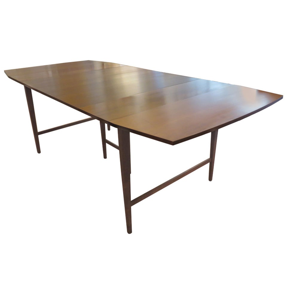 Paul McCobb Drop Leaf Dining Table with Three Leaves