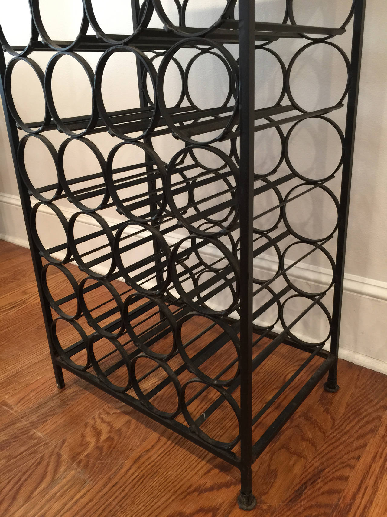 Iron Wine Rack Designed by Arthur Umanoff For Sale 4