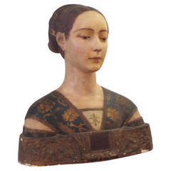 Polychrome Bust of a Lady