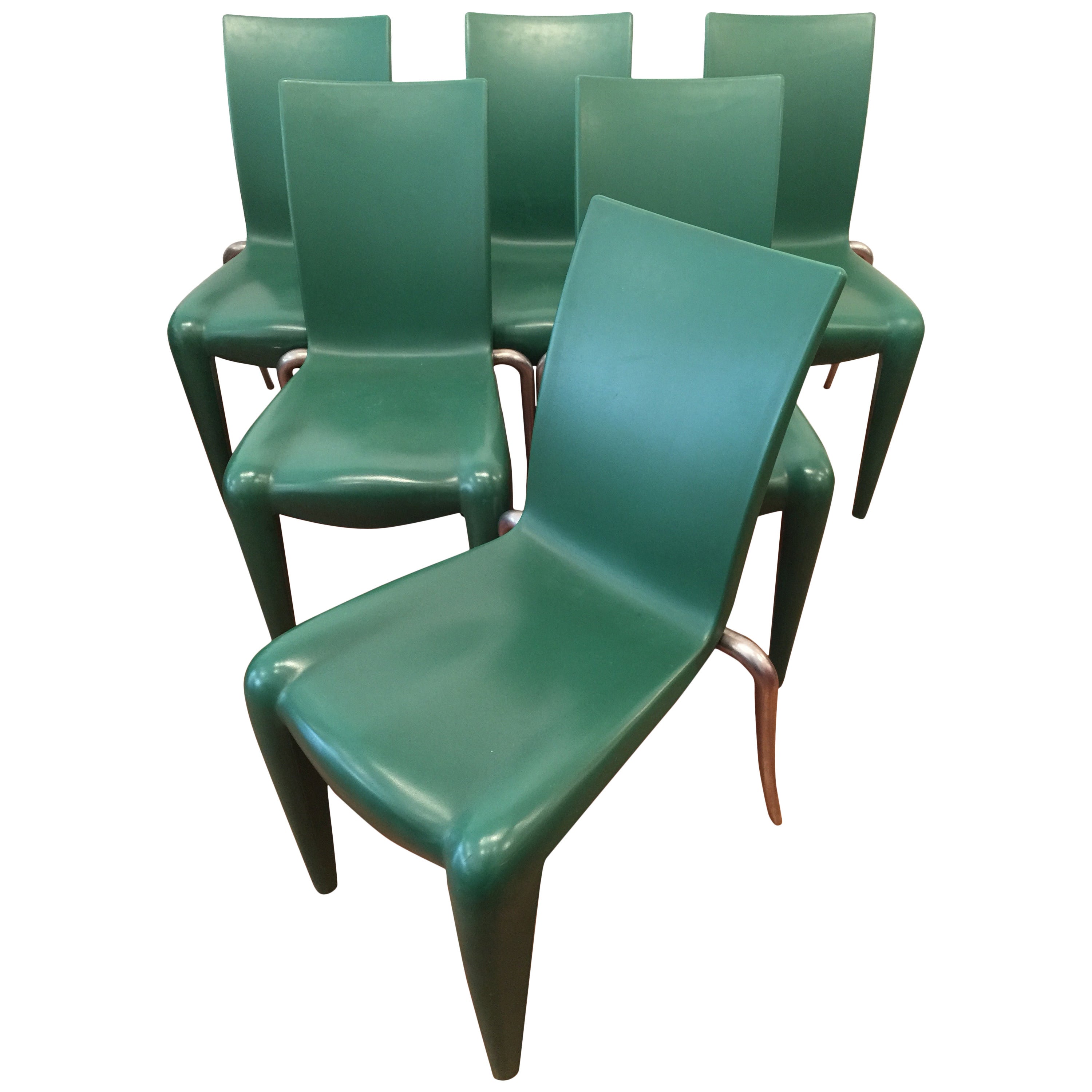 Set of Six Philippe Starck "Louis 20" Chairs For Sale