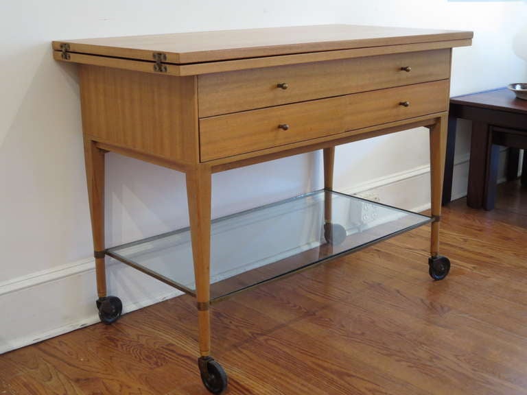 American Expandable Bar Cart / Console by Paul McCobb