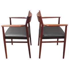 Pair of Armchairs by Arne Vodder for Sibast Mobler.