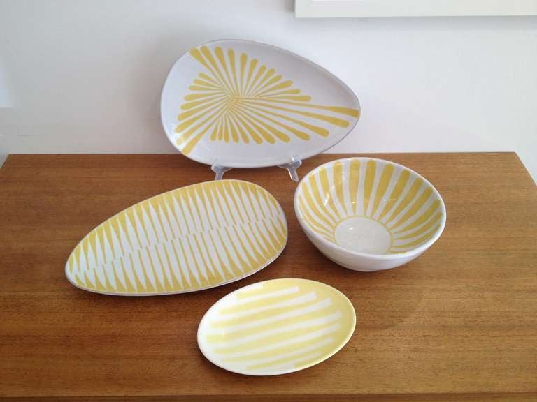 American Four Pieces of Lee Rosen Ceramics for Design Technics For Sale