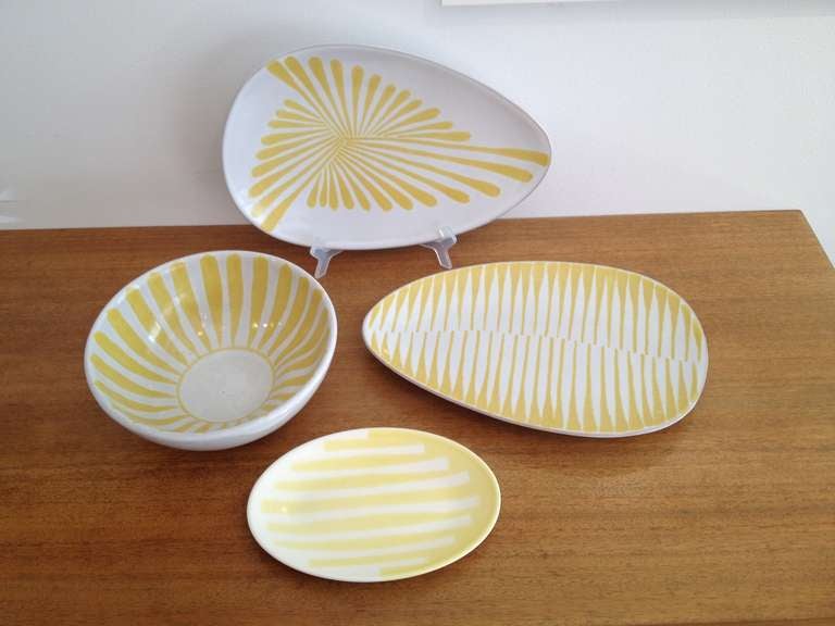 Four Pieces of Lee Rosen Ceramics for Design Technics