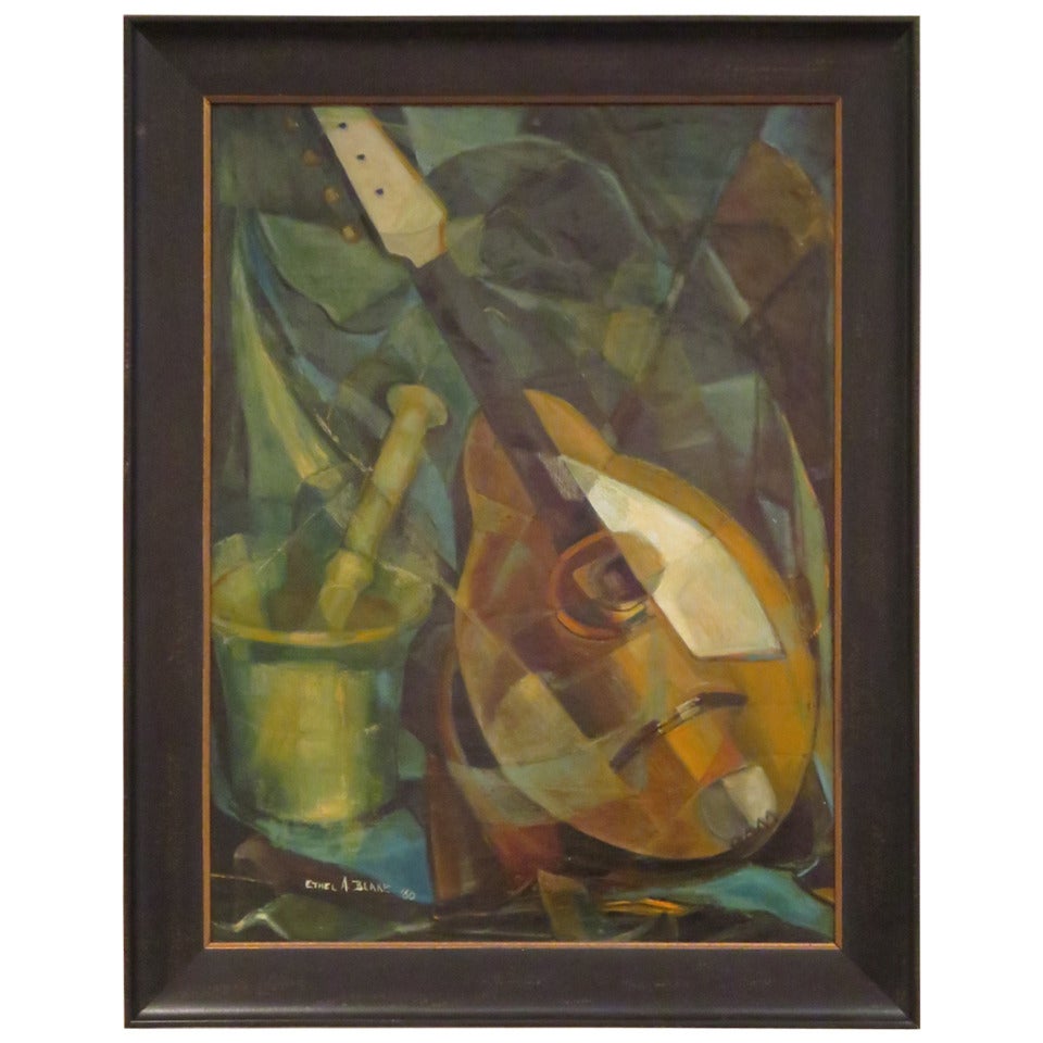 1960 Still Life Painting  Signed Ethel A. Blake For Sale