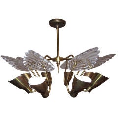 Orrefors Eight Arm Light Fixture